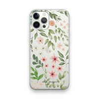 Botanical sweet flower heaven: iPhone 12 Pro Max Transparant Hoesje