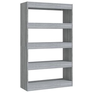 vidaXL Boekenkast/kamerscherm 80x30x135 cm bewerkt hout grijs sonoma