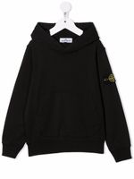 Stone Island Junior hoodie à patch Compass - Noir - thumbnail