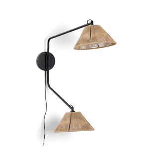 Kave Home Wandlamp Pontos Jute - Naturel