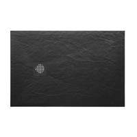 Douchebak Wiesbaden Stonea | 90x140x3 cm | Excl.Sifon | Composiet | Antislip | Mat zwart