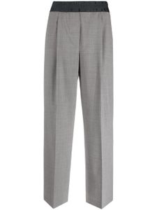 Peserico pantalon ample à taille-haute - Gris