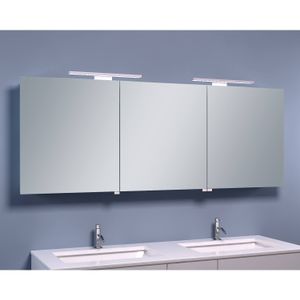 BWS LED Spiegelkast Luxe Aluminium 160x60x14 cm