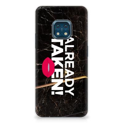 Nokia XR20 | Siliconen hoesje | met naam Already Taken Black