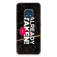 Nokia XR20 | Siliconen hoesje | met naam Already Taken Black
