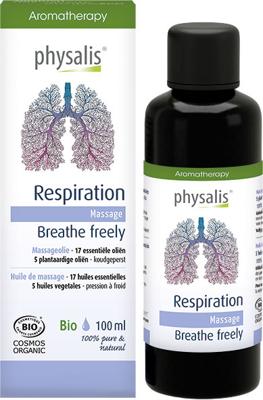 Physalis Aromatherapy Massage Respiration Olie 100ml Physalis Aromatherapy Massage Respiration Olie 100ml