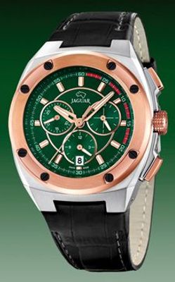 Horlogeband Jaguar J809.2 Leder Zwart