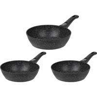 Resto Kitchenware Koekenpan Leo ø 24 + 26 + 28 cm - Inductie en alle andere warmtebronnen