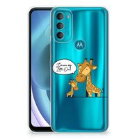 Motorola Moto G71 5G Telefoonhoesje met Naam Giraffe - thumbnail