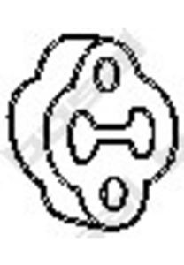 Aanslagrubber, demper 255128