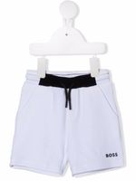 BOSS Kidswear short à lien de resserrage - Blanc