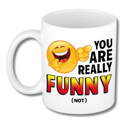 Collega Cadeau Koffiemok - wit - You are really funny - 300 ml - Kantoorhumor serie Collega Cadeau Koffiemok - wit - You are really funny - 300 ml - Kantoorhumor serie