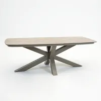 Valerio boat tafel 220cm taupe