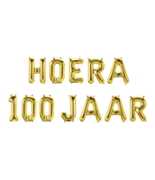 Folie ballon hoera 100 jaar