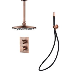 Inbouw Regendouche Set BWS Copper Pro met Plafonduitloop en 30 cm Hoofddouche