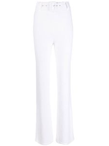 Coperni pantalon évasé à taille haute - Blanc