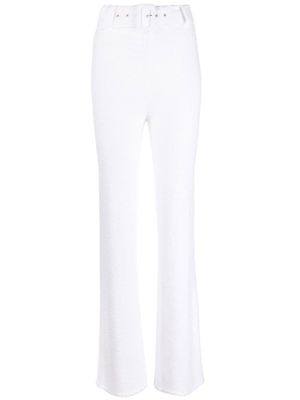 Coperni pantalon évasé à taille haute - Blanc