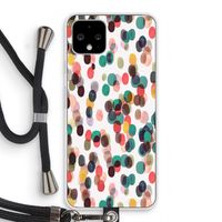 Tropical Dots: Pixel 4 Transparant Hoesje met koord