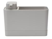 SinkSide Aanrecht Organiser Set, Aanrechtbakje en Zeepdispenser - Mid Grey