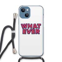 Whatever: iPhone 13 Transparant Hoesje met koord