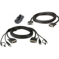 Aten 2L-7D02UDX3 toetsenbord-video-muis (kvm) kabel 1,8 m Zwart - thumbnail