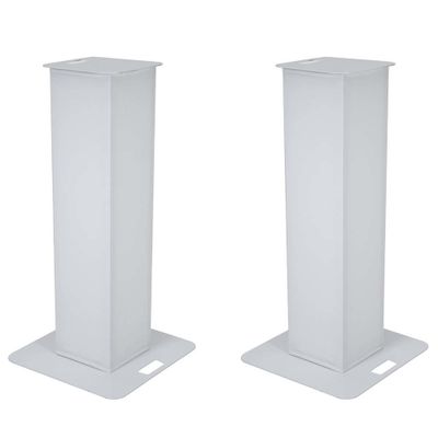 Eurolite 2x Stage Stand 100cm met covers en tas wit