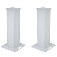 Eurolite 2x Stage Stand 100cm met covers en tas wit - thumbnail