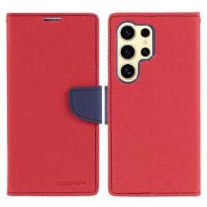 Mercury Goospery Fancy Diary Samsung Galaxy S24 Ultra Portemonnee Hoesje - Rood