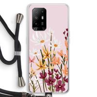 Painted wildflowers: Oppo A95 5G Transparant Hoesje met koord