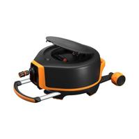 Fiskars Automatische Slanghaspel XL met Wielen | incl. 20 m Tuinslang - 1067548