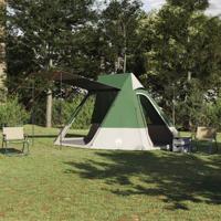 VidaXL Camping tent met dak met opslag groen 482 x 360 x 227 cm taft