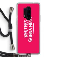 Neuters (roze): OnePlus 8 Pro Transparant Hoesje met koord