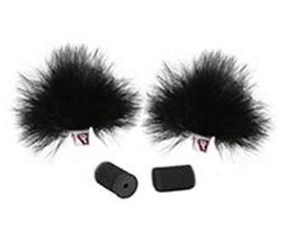 Rycote Pair of Black Ristretto Lavalier Windjammer