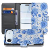 Flowers Blue Hoesje voor iPhone Air | Portemonnee Hoesje