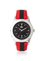 Lacoste horlogeband 2010614 / LC-11-1-14-0177 Leder Rood 22mm + rood stiksel