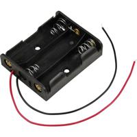 TRU COMPONENTS TC-13220624 Batterijhouder Aantal cellen: 3 AA (penlite) Kabel (l x b x h) 57.8 x 46.5 x 15 mm
