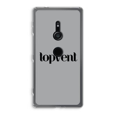 Topvent Grijs Zwart: Sony Xperia XZ2 Transparant Hoesje