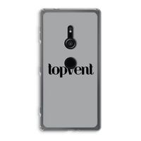 Topvent Grijs Zwart: Sony Xperia XZ2 Transparant Hoesje