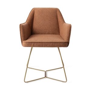Jesper Home Tome eetkamerstoel beehive gold Cinnamon Bun