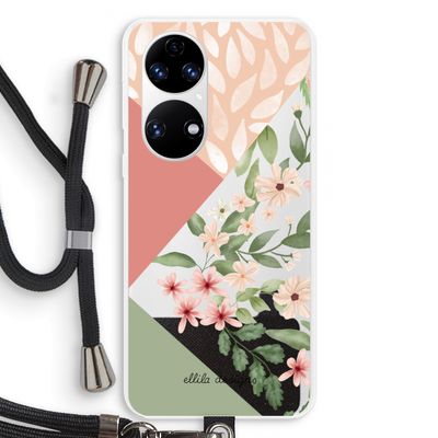 Sweet heaven geometrics: Huawei P50 Transparant Hoesje met koord