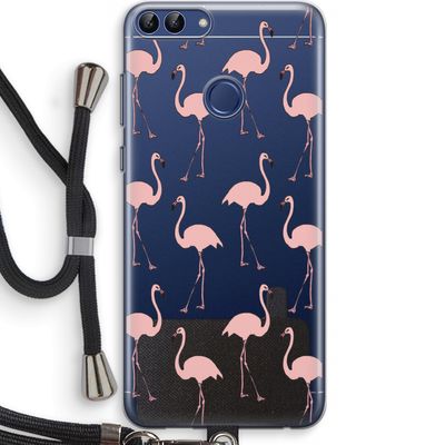 Anything Flamingoes: Huawei P Smart (2018) Transparant Hoesje met koord