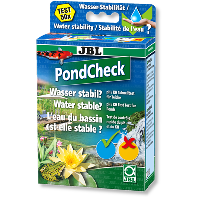 JBL PondCheck Watertest Kit - Snel pH & KH Niveaus Analyseren voor een Gezonde Vijver - Gebruiksvriendelijk