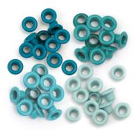 We R Makers • eyelet & washer standard aqua 60pcs