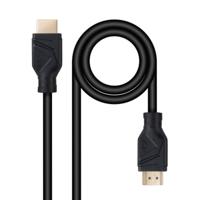 DVI-kabel NANOCABLE 10.15.8300 50 cm Zwart