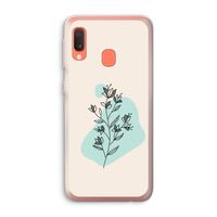 Violets are blue: Samsung Galaxy A20e Transparant Hoesje