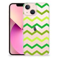 iPhone 13 mini | TPU bumper | Zigzag Groen