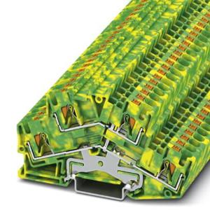 Phoenix Contact 3211841 Aardklem 2-etages 6.2 mm Push-Lock-veeraansluiting Groen, Geel 50 stuk(s)