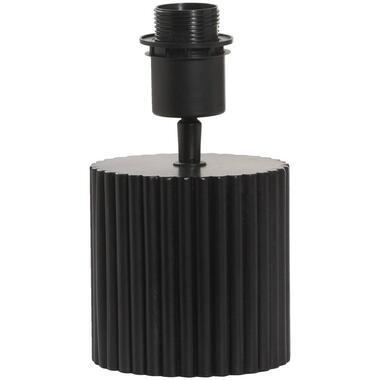 Lampvoet Riv - zwart hout - E27 - 21xØ12 cm - Leen Bakker