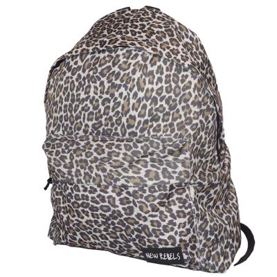 Grote New Rebels Rugzak met Leopard Print