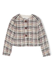 Bonpoint veste en tweed à boutonnière - Tons neutres